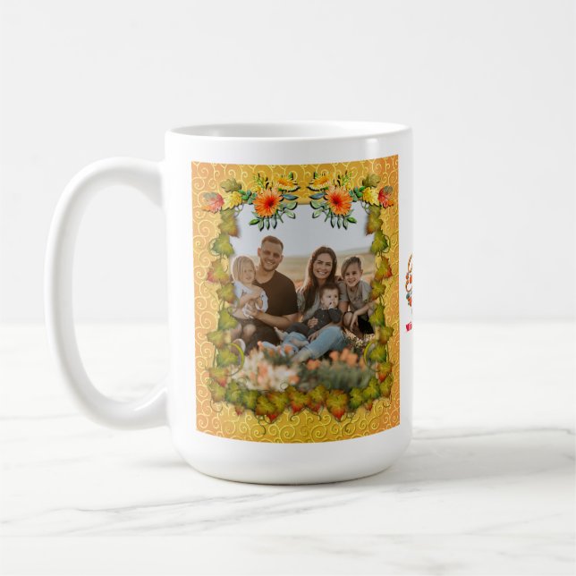 Mug Thankgiving Automne Maple Leaf et Sunflower (Gauche)
