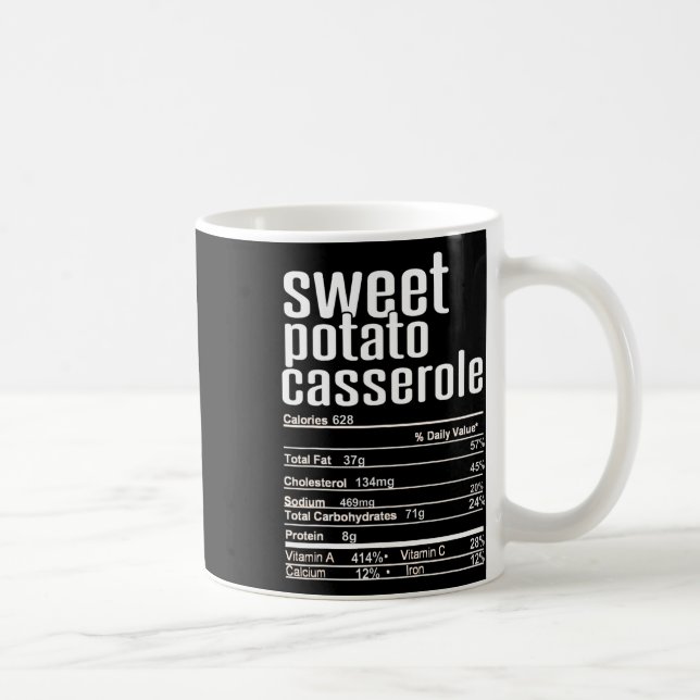 Mug Thanksgiving Christmas Sweet Potato Cerole Nutriti (Droite)