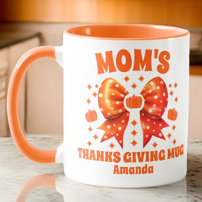 Mug Thanksgiving de maman personnalisée (Créateur téléchargé)