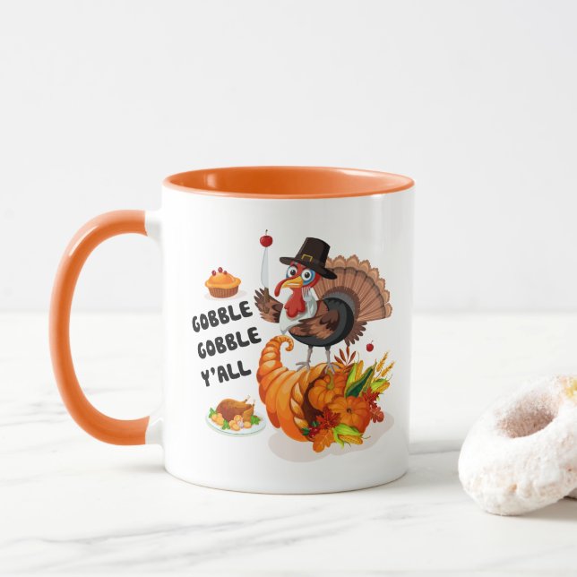 Mug Thanksgiving gobelet dinkey Holiday (Avec donut)