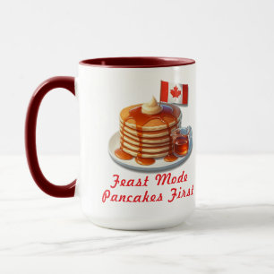 Mug Thanksgiving Humour Canada Funny Pancake petit déj