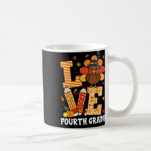 Mug Thanksgiving Love 4e année Enseignant Turquie Autu