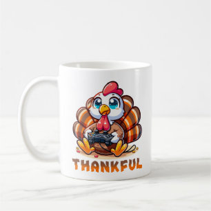 Mug Thanksgiving mignon Turquie Jouer jeu vidéo