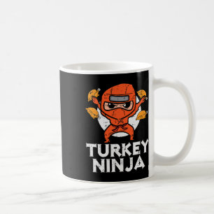 Mug Thanksgiving Ninja Turquie Funky Fall Boys Kids To