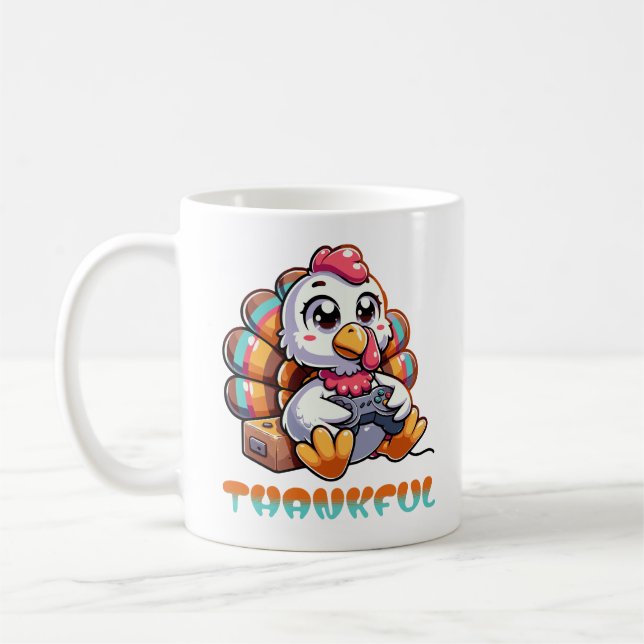 Mug Thanksgiving Thanksgiving Animal Gamer Turquie (Gauche)