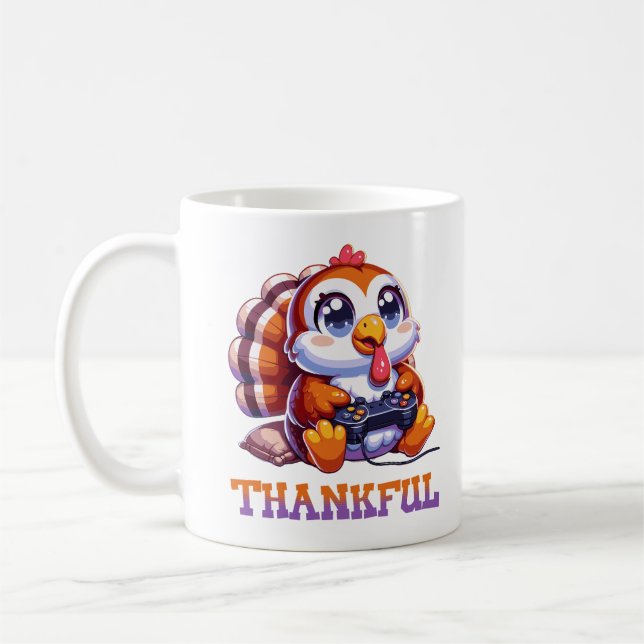 Mug Thanksgiving Thanksgiving Animal Turquie Gamer (Gauche)