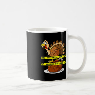 Mug Thanksgiving Turkey Line Ne traversez pas les plai