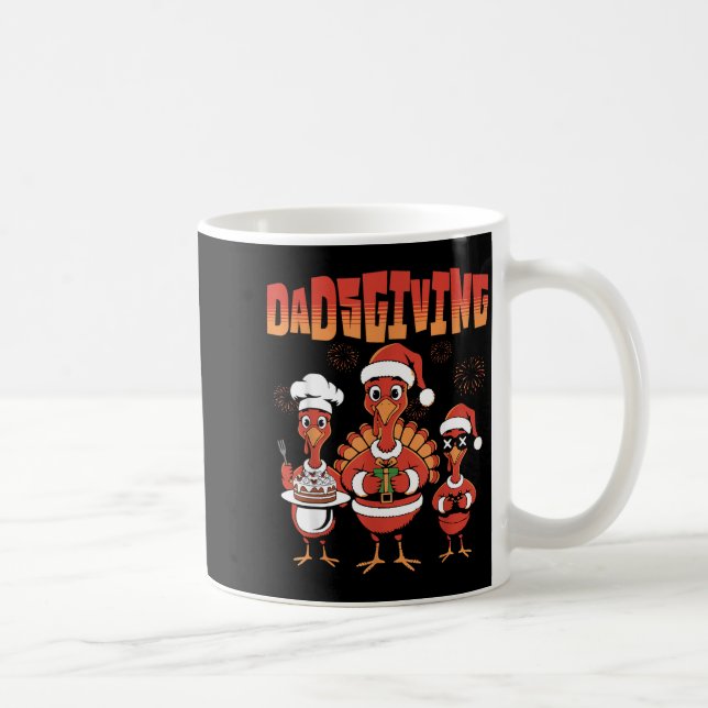 Mug Thanksgiving Turkey Squad Dancing Dad Mom Kid Happ (Droite)