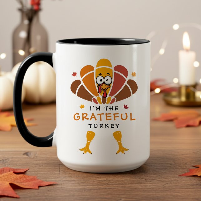 Mug Thanksgiving Turquie Gratte Fall Friand (Happy Thanksgiving Turkey Fall Friendsgiving Party Paper Cups
)