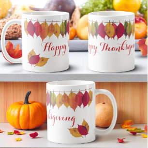Mug Thanksgiving Vacances Automne Leçons Lumières Pers
