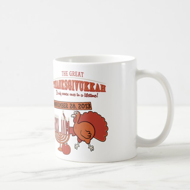 Mug 'Thanksgivukkah de fête (Droite)