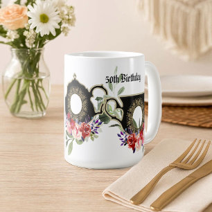 Mug Thé à la serviette en porcelaine de luxe pour 50e