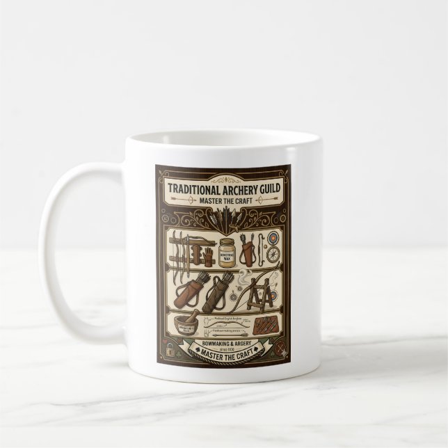 Mug The Art of Traditional Archery - Longbow Heritage (Gauche)