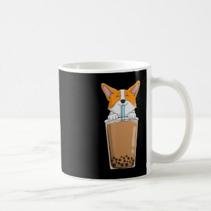 Mug Thé au lait Boba Kawaii Chiot Corgi Anime Japonais