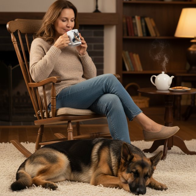 Mug Thé avec mon berger moderne (Créateur téléchargé)