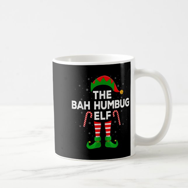 Mug The Bah Humbug Elf Xmas Matching Family Elf Christ (Droite)