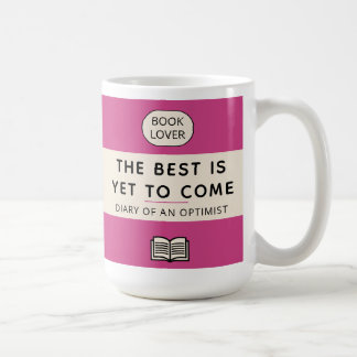 Mug The Best Is Yet To Come Retro Paperback Cover Pink