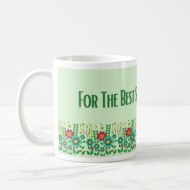 Mug The best Nurse - Floral design (Gauche)