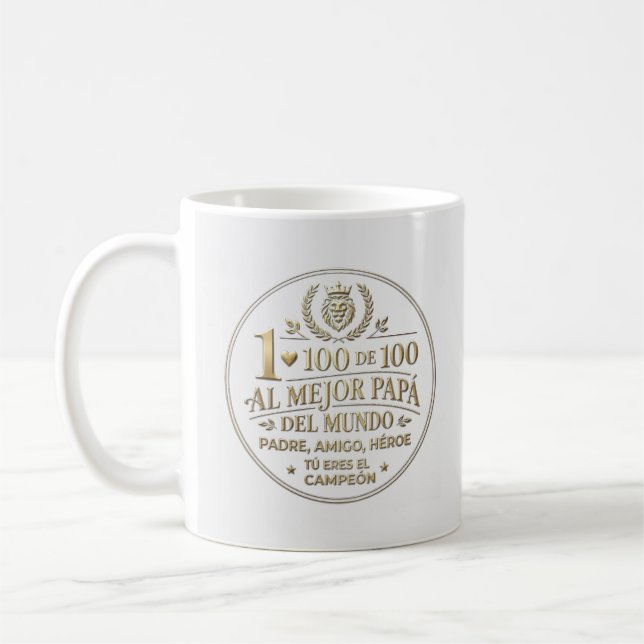 Mug The Best World Dad / Taza de Café (Gauche)