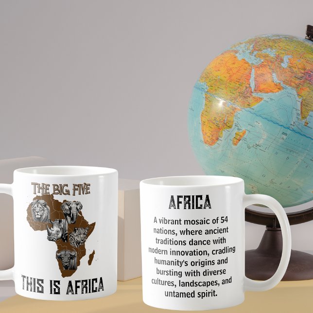 Mug The Big Five Afrique Explorateur (Créateur téléchargé)