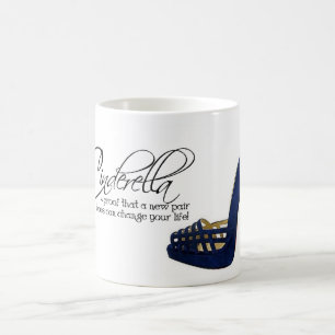 Mug Thé bleu de citation de chaussures de suède de