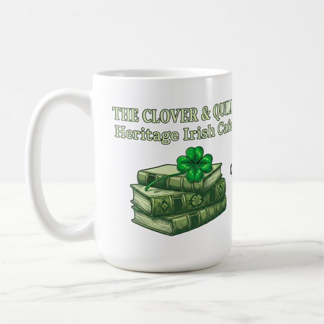 Mug The Clover & Quill: Heritage Irish Cafe Celtic  (Gauche)