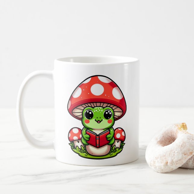 Mug The Cute Frog Reader : Tales Among Red Mushroom (Avec donut)