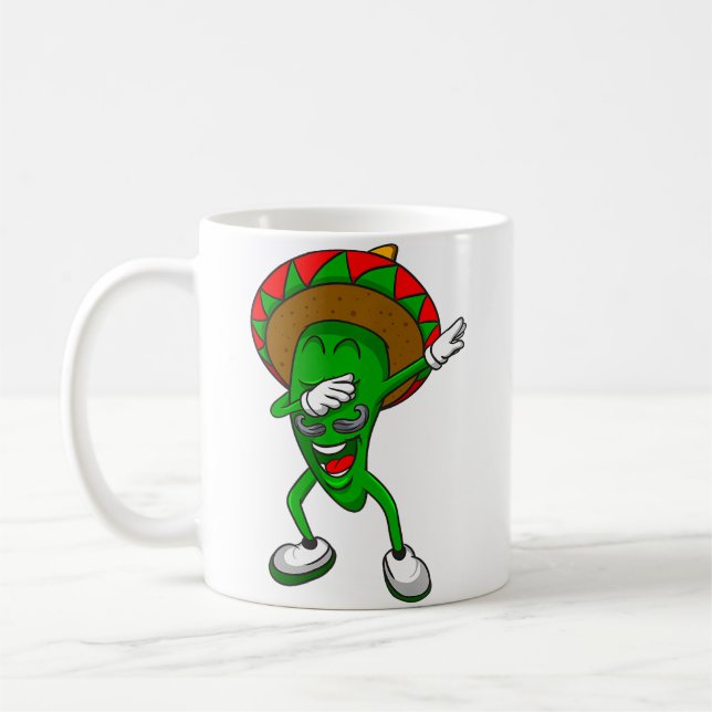 Mug The Dabbing Chili Pepper Mexican Food (Gauche)