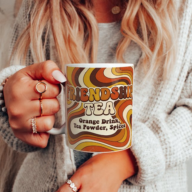 Mug Thé d'amitié Recette Groovy Art (Créateur téléchargé)
