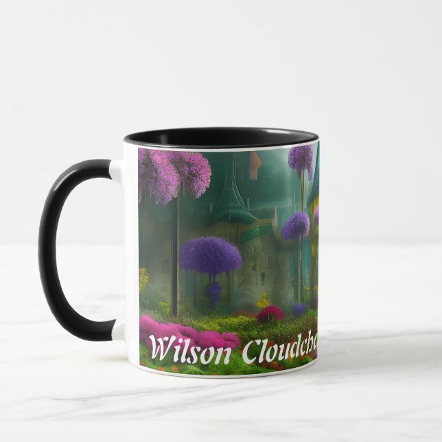 Mug Thé de chambre à nuages Wilson personnalisé (Gauche)