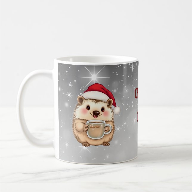 Mug Thé de Noël au café pour hérisson  (Gauche)