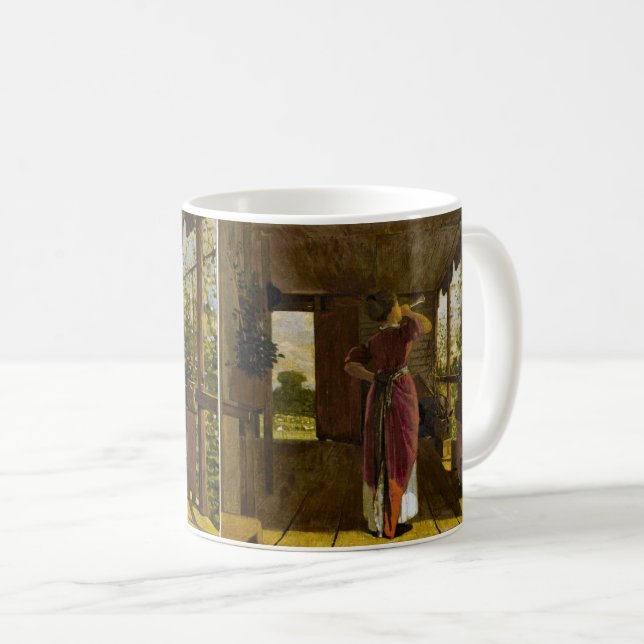 Mug The Dinner Horn de Winslow Homer (Devant droit)