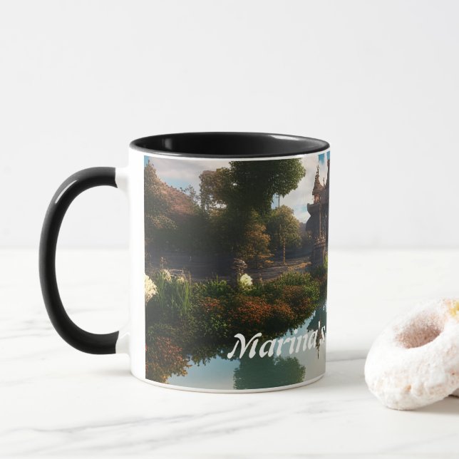 Mug Thé du matin à la marina (Avec donut)