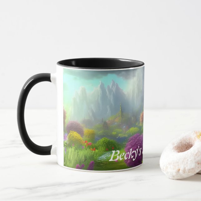 Mug Thé du matin de Becky personnalisable (Avec donut)