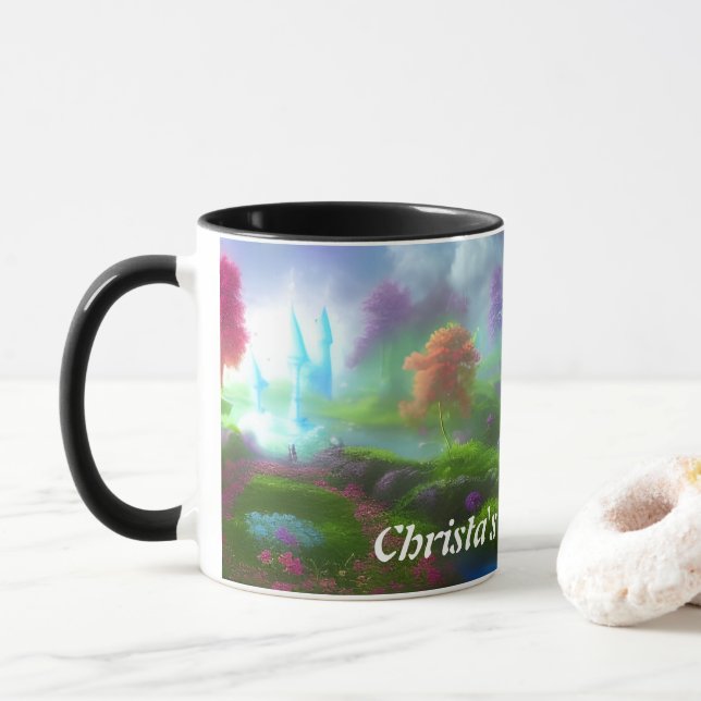 Mug Thé du matin de Christa personnalisable (Avec donut)