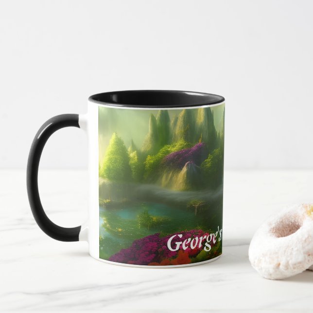 Mug Thé du matin de George personnalisable (Avec donut)