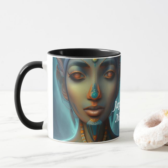 Mug Thé du matin de Jayshree personnalisé (Avec donut)