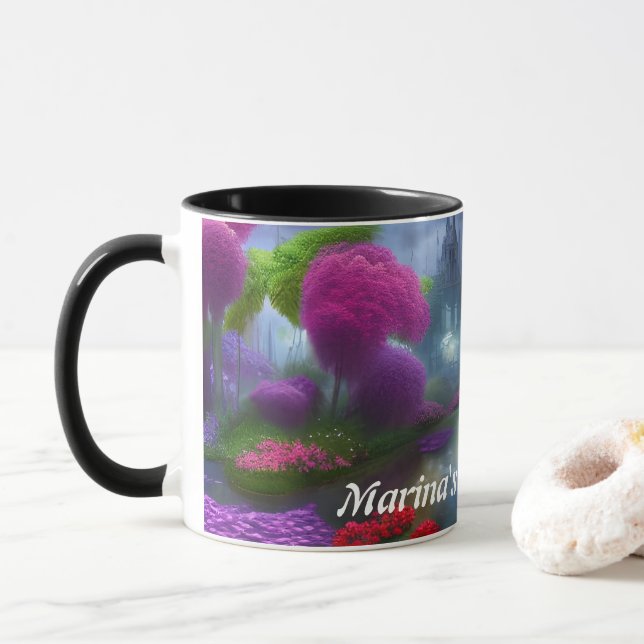 Mug Thé du matin de Marina personnalisable (Avec donut)