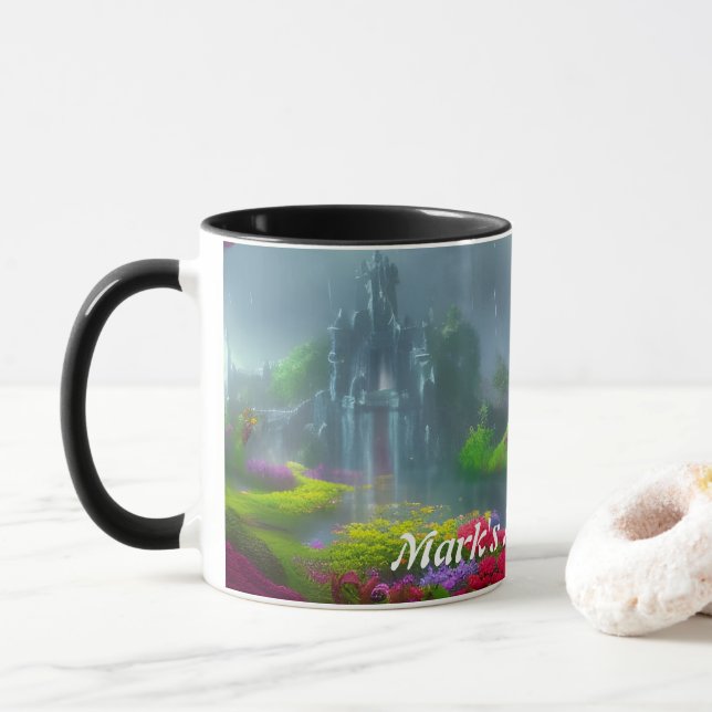 Mug Thé du matin de Mark personnalisé (Avec donut)