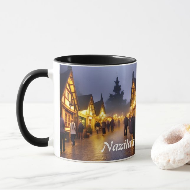 Mug Thé du matin de Nazila personnalisé (Avec donut)