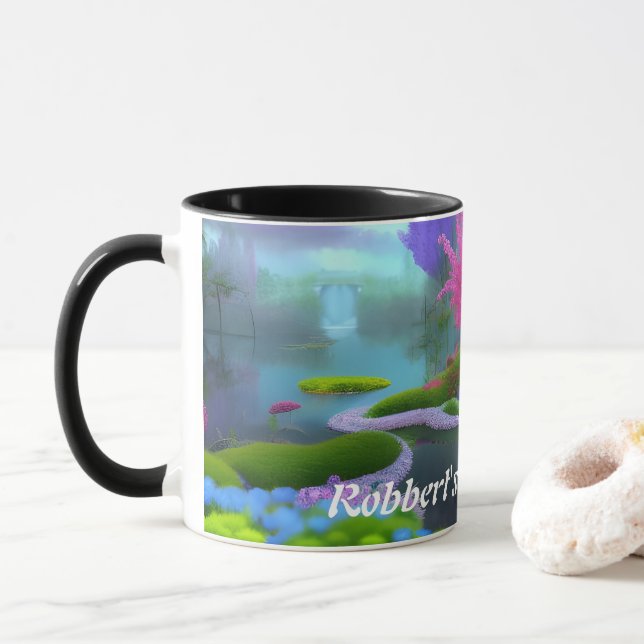 Mug Thé du matin de Robbert personnalisé (Avec donut)