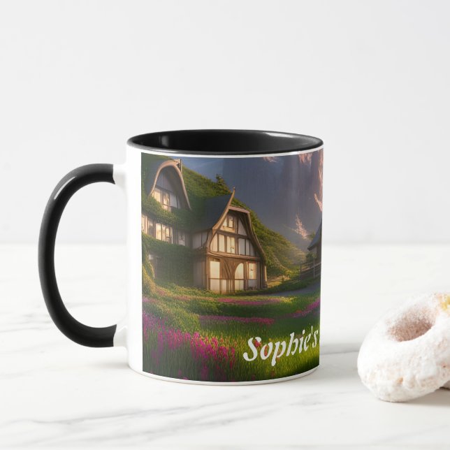 Mug Thé du matin de Sophie personnalisable (Avec donut)