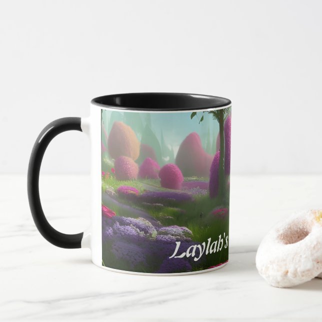 Mug Thé du matin personnalisé de Laylah (Avec donut)