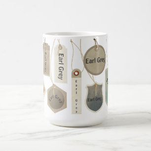 Mug Thé Earl Grey ou tout autre monogramme de texte   