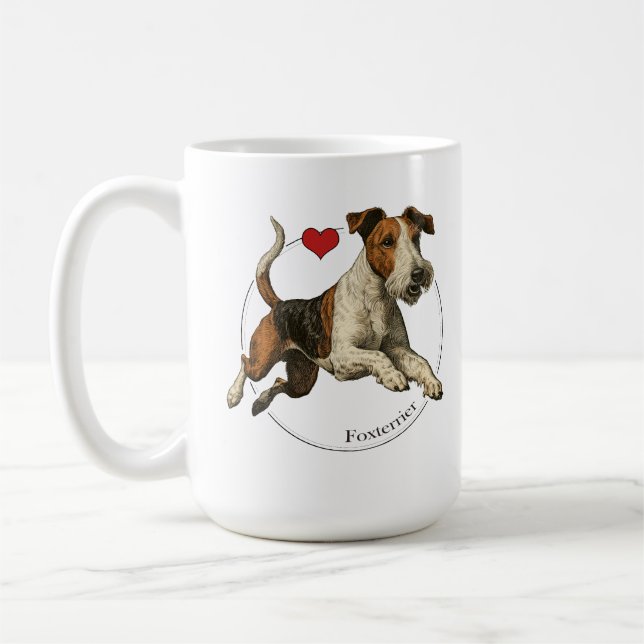 Mug The Fearless Earth-Dog: Classic Fox Terrier (Gauche)