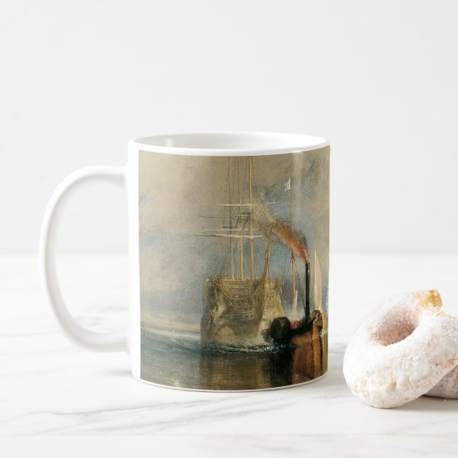 Mug The Fighting Temeraire de Joseph Turner, Art marit (Avec donut)