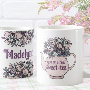 Mug Thé Floral Thé sucré Fête Personnalisée Favoriser