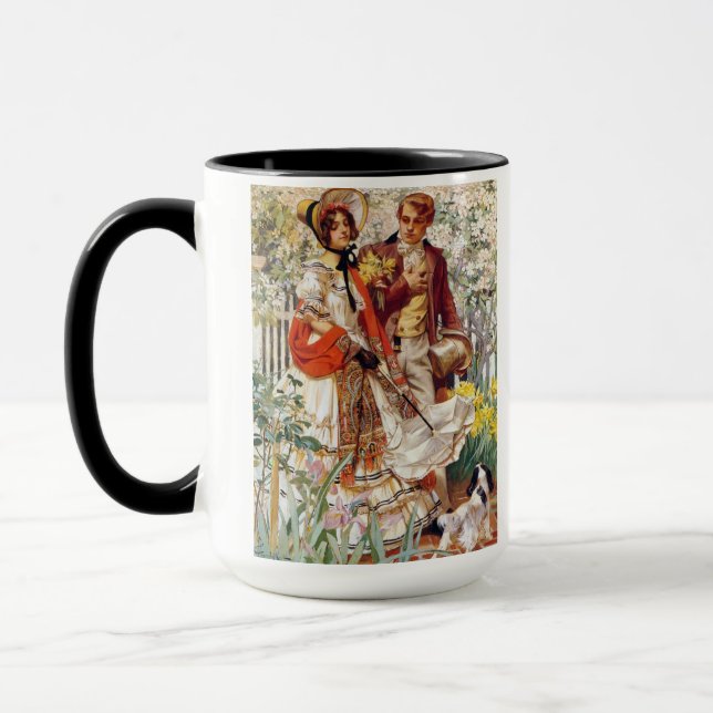 Mug The Garden Walk, 1904 par J. C. Leyendecker (Gauche)