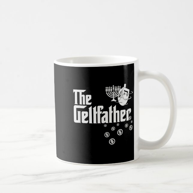 Mug The Geltfather Hanukkah Gelt Dreidel Jewish Dad Me (Droite)
