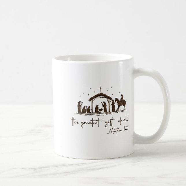 Mug The Greatest Gift For All Christmas Nativity Jesus (Droite)